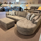Toffee Chaise Sofa