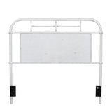 Queen Metal Headboard - Antique White