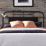 Queen Metal Headboard - Black
