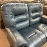 Steel Leather Unity Loveseat