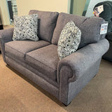 Brett Gem Black Loveseat