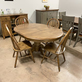 Rustic Chenille Table & 4 Chairs