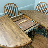 Rustic Chenille Table & 4 Chairs