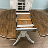 White Chenille Table & 4 Chairs