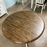 White Chenille Table & 4 Chairs