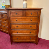 Moe Cherry 5-Drawer Storage Chest