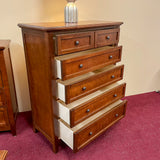 Moe Cherry 5-Drawer Storage Chest