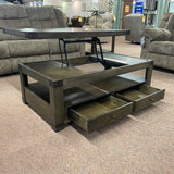 Stoneford Coffee Table with Lift Top & 2 End Tables