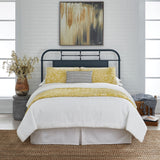 King Metal Headboard - Navy