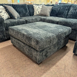 Galactic Charcoal Ottoman