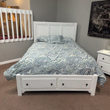 Cool Farmhouse Queen Storage Bed