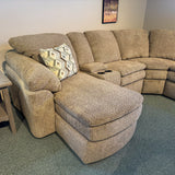 Seneca Urban Walnut Power Reclining Sectional