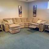 Seneca Urban Walnut Power Reclining Sectional