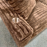 Chocolate Casual Chaise Sofa