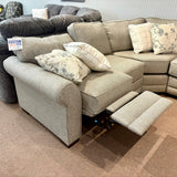 Brantley Tweed Power Reclining Sectional with Cuddler