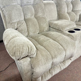 Everlasting Platinum Power Reclining Loveseat with Console