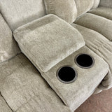 Everlasting Platinum Power Reclining Loveseat with Console