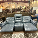 Steel Leather Unity Power Reclining Sofa