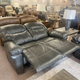 Leya Gunmetal Power Reclining Sofa & Loveseat