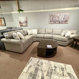 Brantley Tweed Power Reclining Sectional with Cuddler