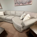 Brantley Tweed Power Reclining Sectional with Cuddler