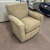 Kaylee Khaki Swivel Barrel Arm Chair