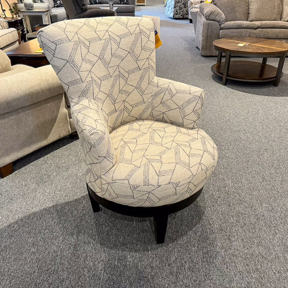 Justine Linen 360 Swivel Chair