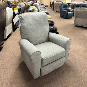 Josey Smoke Swivel Rocker Recliner