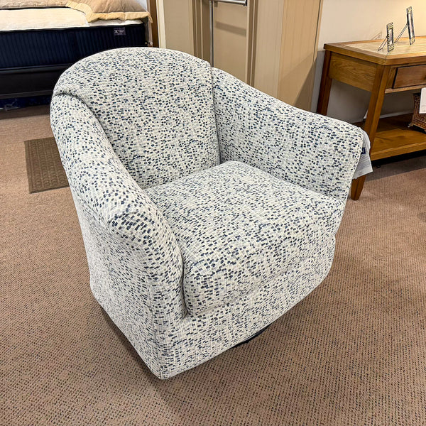 Darby Swivel Lapis Chair