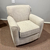 Kaylee Linen Swivel Barrel Arm Chair