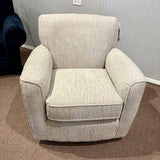 Kaylee Linen Swivel Barrel Arm Chair