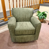 Kaylee Olive Swivel Barrel Arm Chair