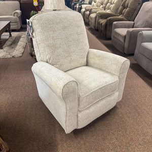 Josey Parchment Swivel Rocker Recliner