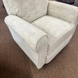 Josey Parchment Swivel Rocker Recliner