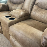 Coshocton Reclining Loveseat with Console