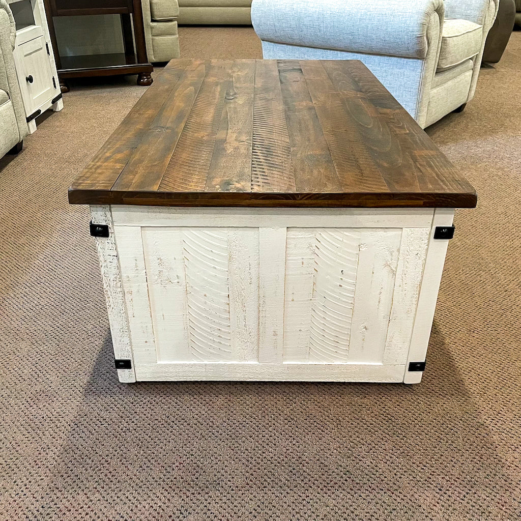 Wystfield cocktail table with storage hotsell