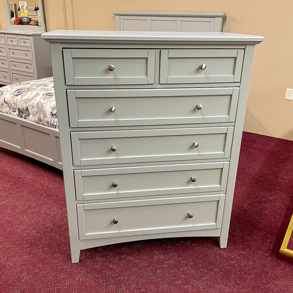 sachin and babi light blue dress Moe Gray 5-Drawer Storage Chest