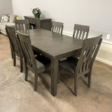 Dark Port Dining Room & 6 Chairs and price