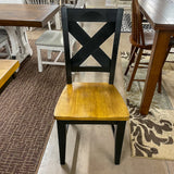 Black Quinton Pedestal Table & 6 Chairs