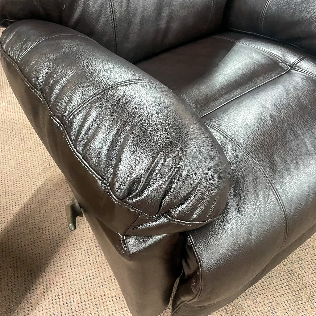 Leather Walnut Zaynah Rocker Recliner