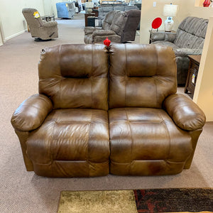 Saddle Leather Zaynah Loveseat