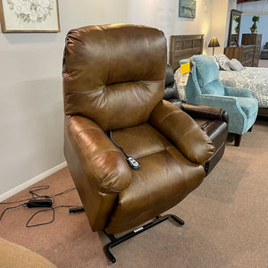 Zaynah Saddle Leather Lift Chair