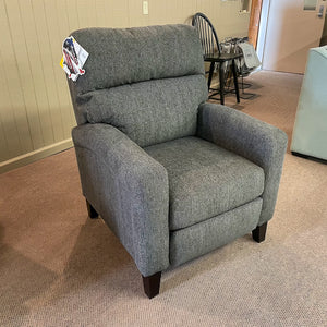 Wynne Charcoal High Leg Recliner