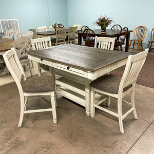 Brookstone Counter Height Dining Room Table & 4 Barstools