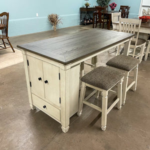 Brookstone Counter Height Dining Table and 4 Stools