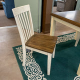 Simple Turning Leg Table & 2 Chairs