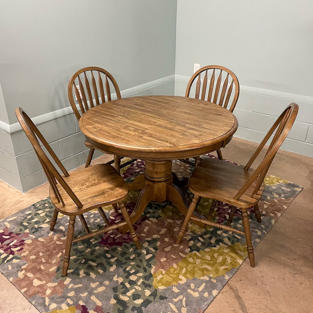 Rustic Chenille Table \u0026 4 Chairs, image size:1024x1024
