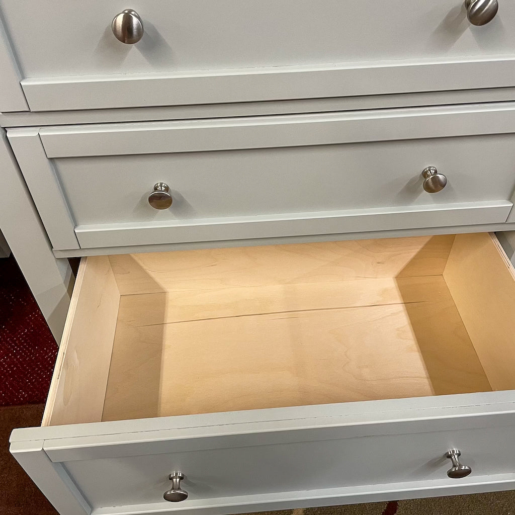 Moe Grey Triple Dresser & Mirror Moe Grey Triple Dresser & Mirror