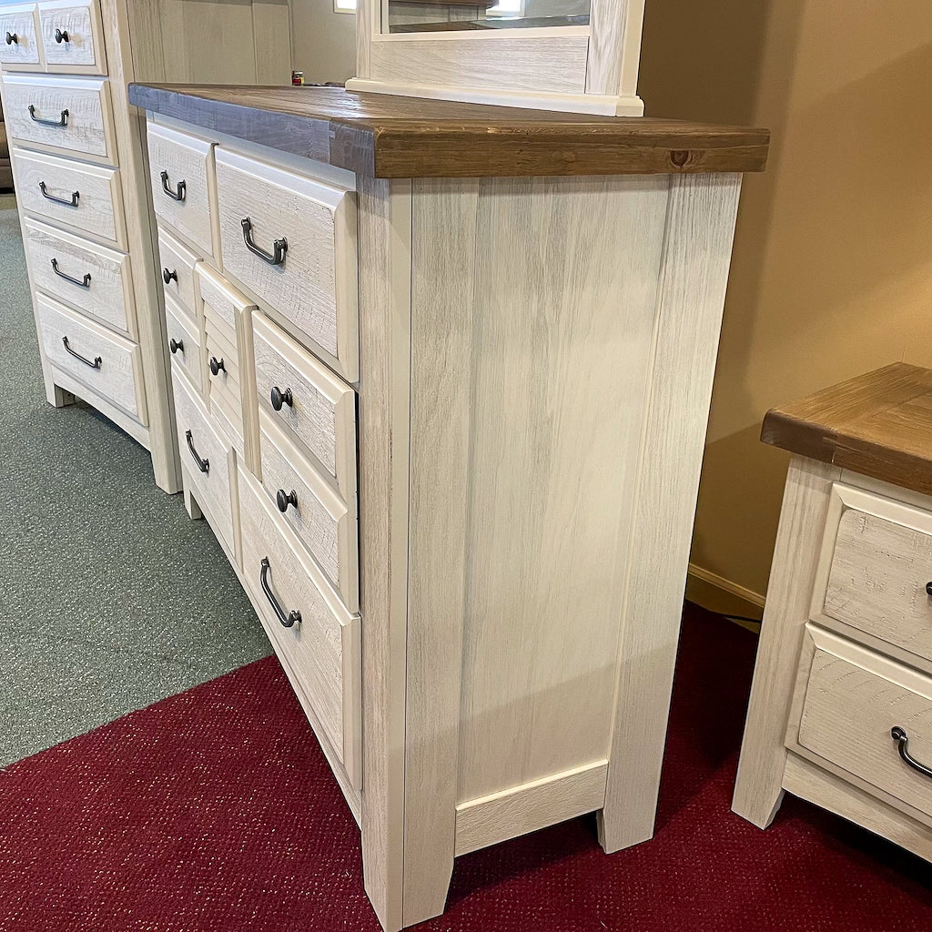White Arch Dresser & Mirror White Arch Dresser & Mirror