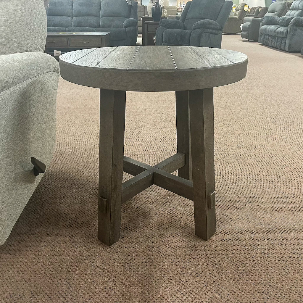 Farmhouse gray end table hotsell